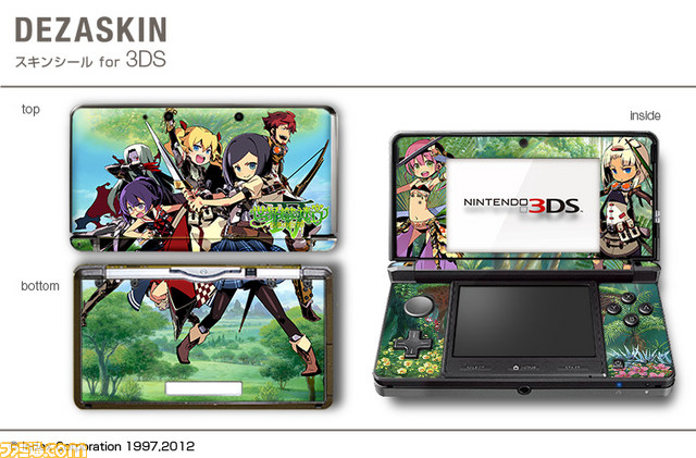 世界树迷宫4原创3DS/iphone皮肤贴纸发售预定