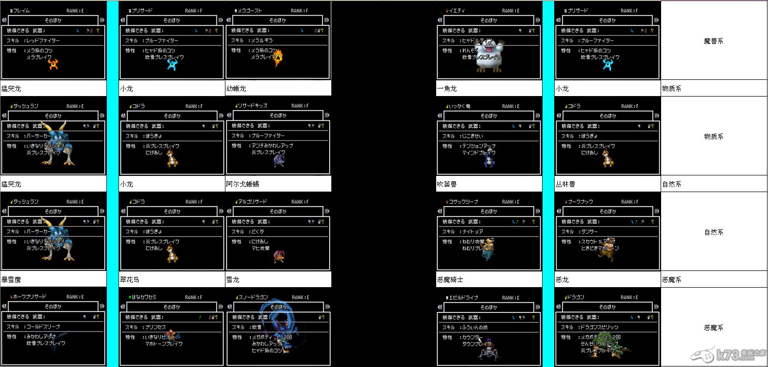 勇者斗恶龙怪兽篇joker2怪物图文合成表Excel版下载 截图