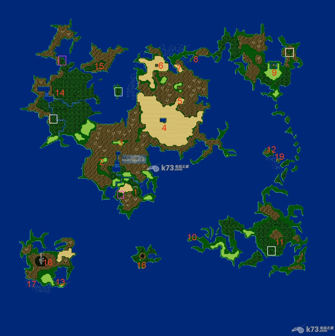 最终幻想4全交通工具获得方法及世界地图