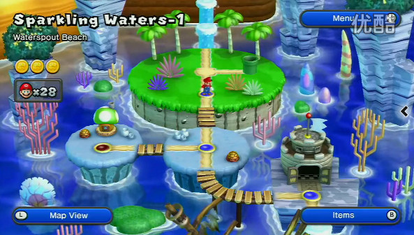 新超级马里奥兄弟U多人合作模式同乐视频【51分钟】