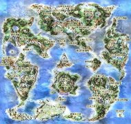 勇者斗恶龙5中文世界地图【标注城镇迷宫】