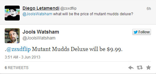 WiiU《变异泥巴豪华版》售价公开:6月13日发售