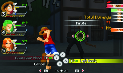 3ds《海贼王冒险的黎明》欧版角色原画及截图