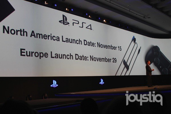 PS4全球发售日期正式公开