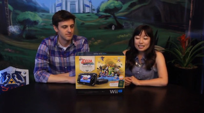 《塞尔达传说风之杖HD》限定版主机开箱视频