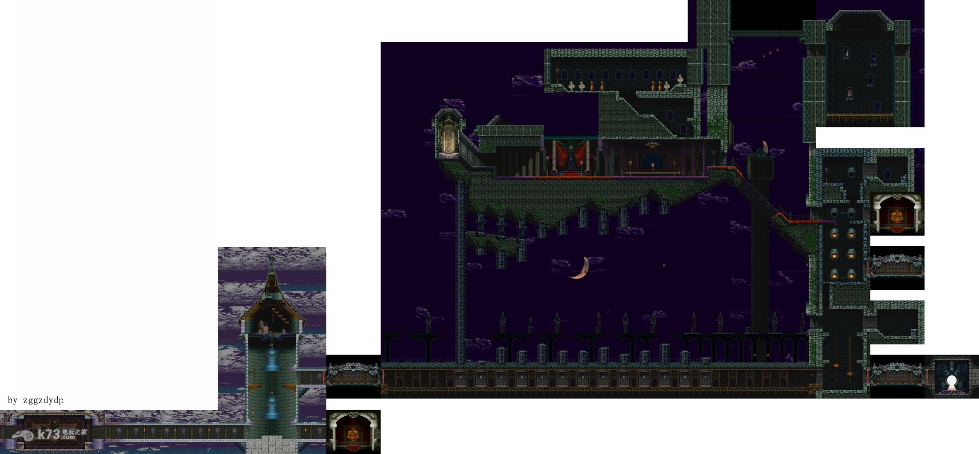 恶魔城月下夜想曲全迷宫地图