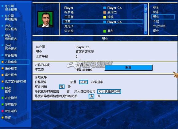 金融帝国2首席运营主管利润设置 _k73电玩之家