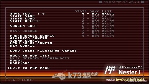 psp fc模拟器NesterJ v1.13中文版下载 _K73电